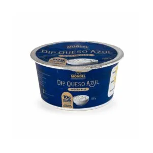 Tarrina de Dip de Queso Azul 150 g de Mondel, crema untable de queso azul hecha en Ecuador